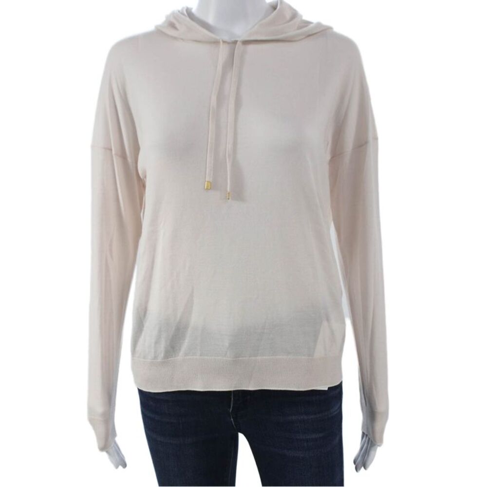 ELEVENTY Womens Pullover Sweater Beige Wool Crew Neck Long Sleeve Size XS